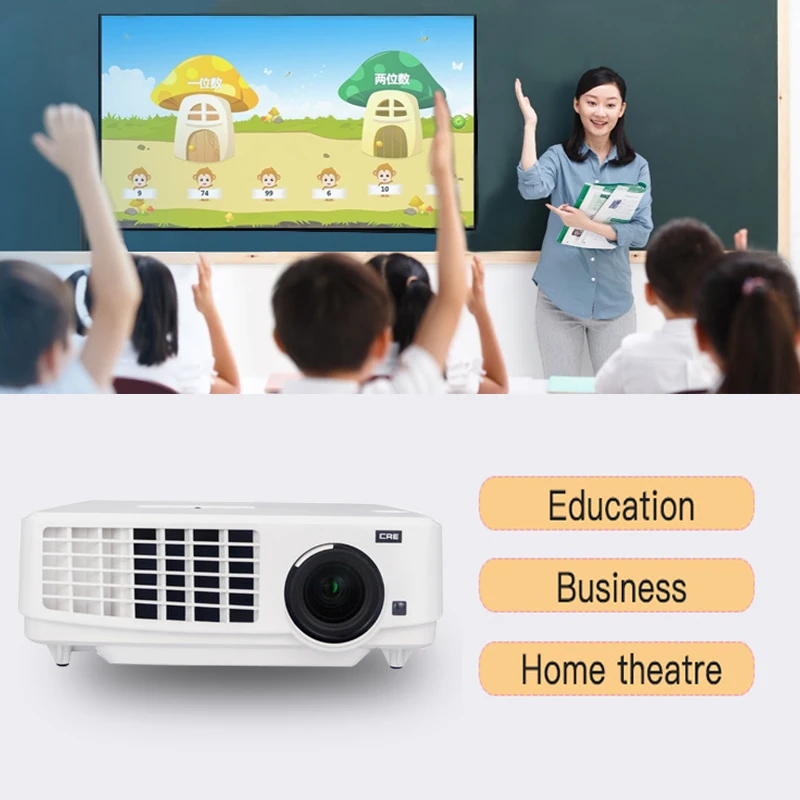 Новый 3led 3lcd проектор высокой яркости для бизнес использования с коротким светом