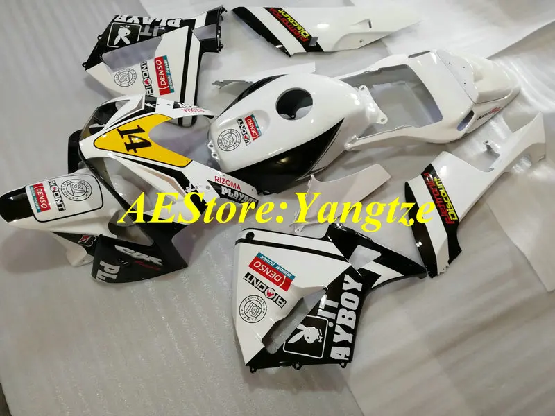 Высококачественный комплект обтекателей для CBR600RR F5 03 04 CBR 600RR 2003 2004 600 RR Белый