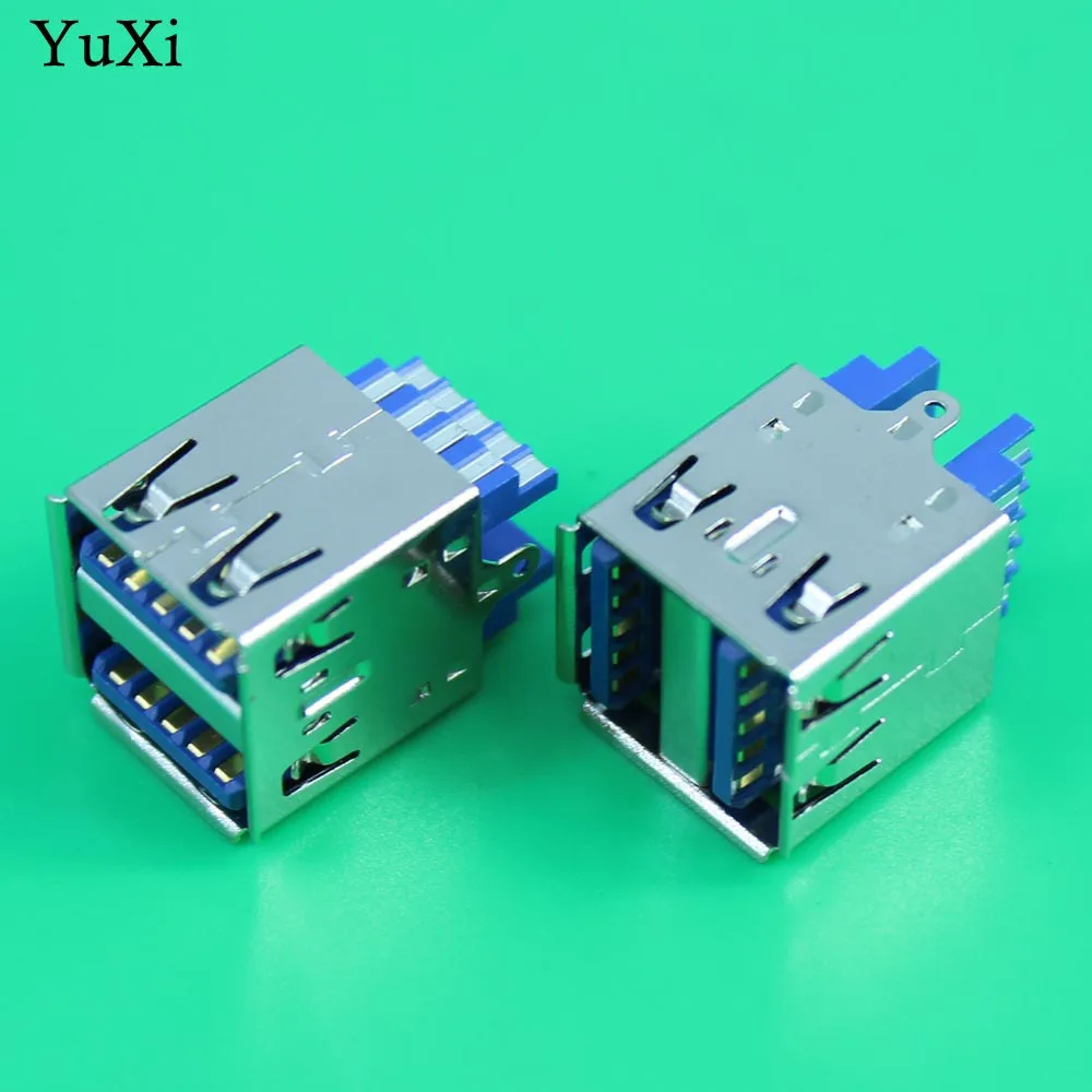 Новый двойной USB разъем YuXi 3 0 двухслойный USB3.0 гнездовой типа AF|usb af|usb double femaleusb female |
