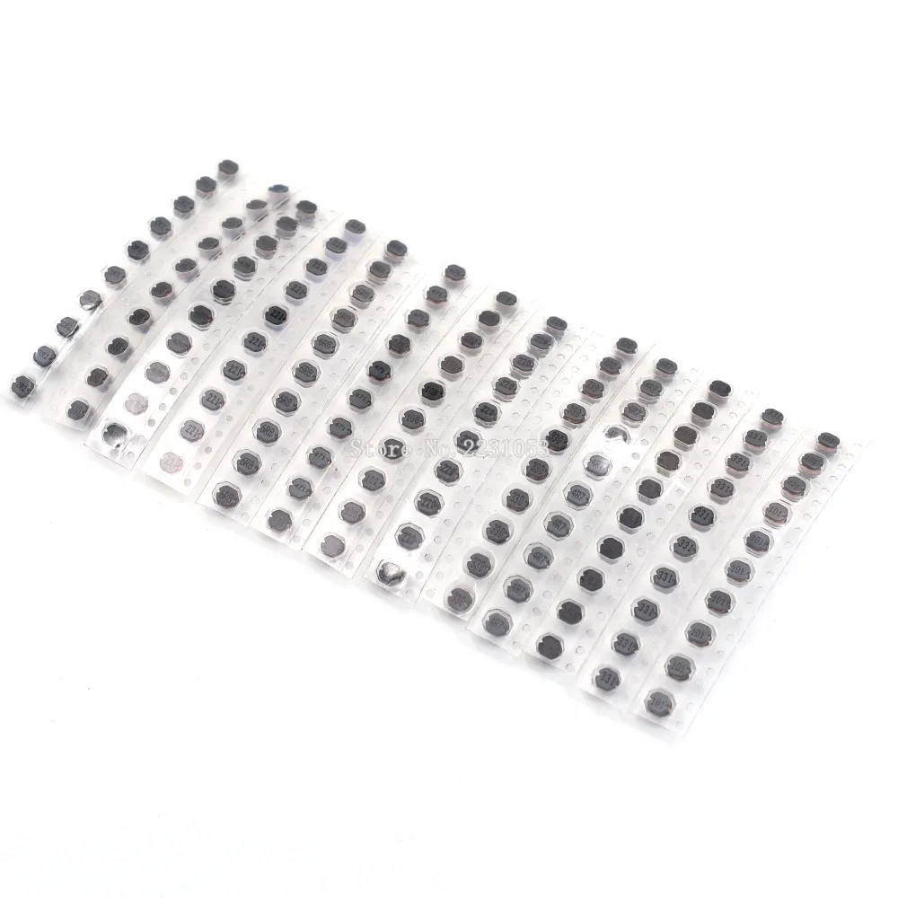 

130PCS 13Values CD43 SMD Power Inductor Assortment Kit 2.2UH-470UH Chip Inductors High Quality CD43 Wire Wound Chip