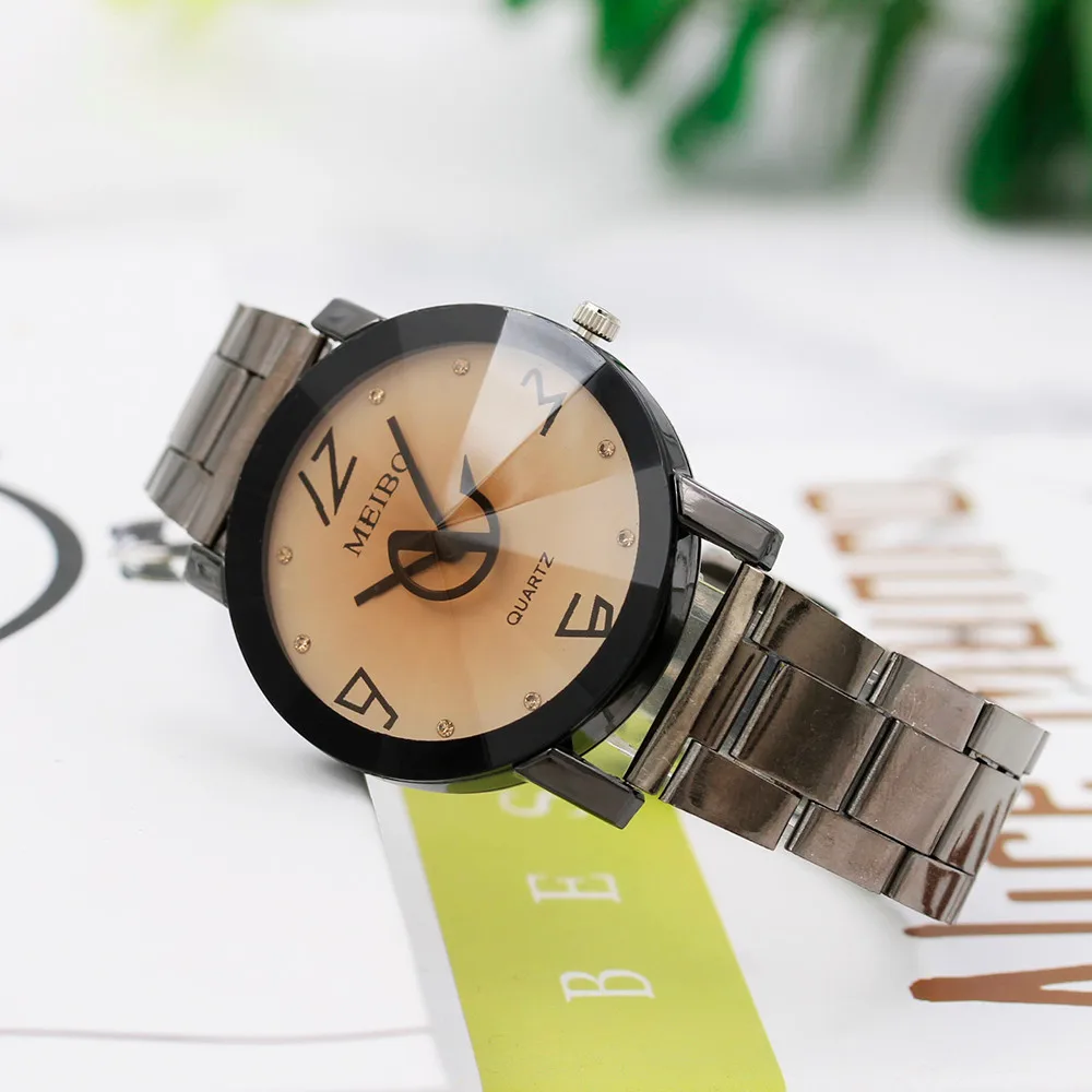 Wirstwatch тип иглы часы со стальным браслетом с модным повседневным острым