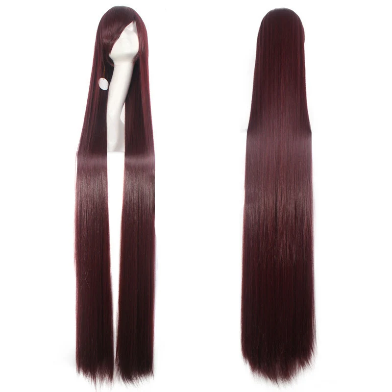 150CM 59'' Long Straight Wigs women Fiber Hairpiece Heat Resistant Synthetic Hair anime Cosplay Wig Party Costume Accessories |