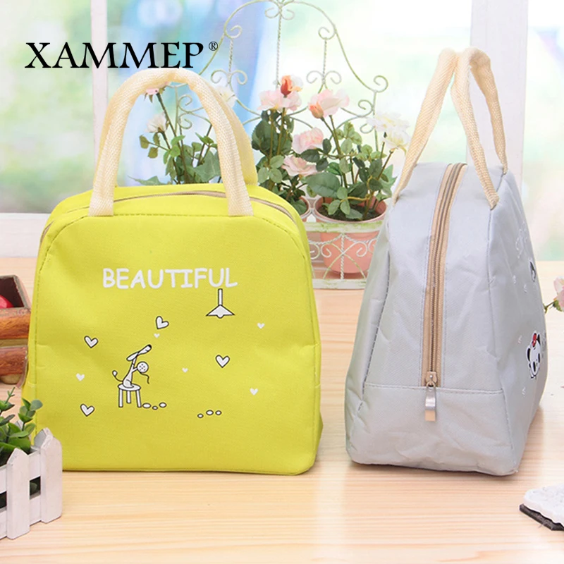 Lunch Bag Insulated Bags Portable Travel Picnic Storage Waterproof For Adult Kids Cooler Food Oxford Thermal Tote Xammep | Багаж и сумки