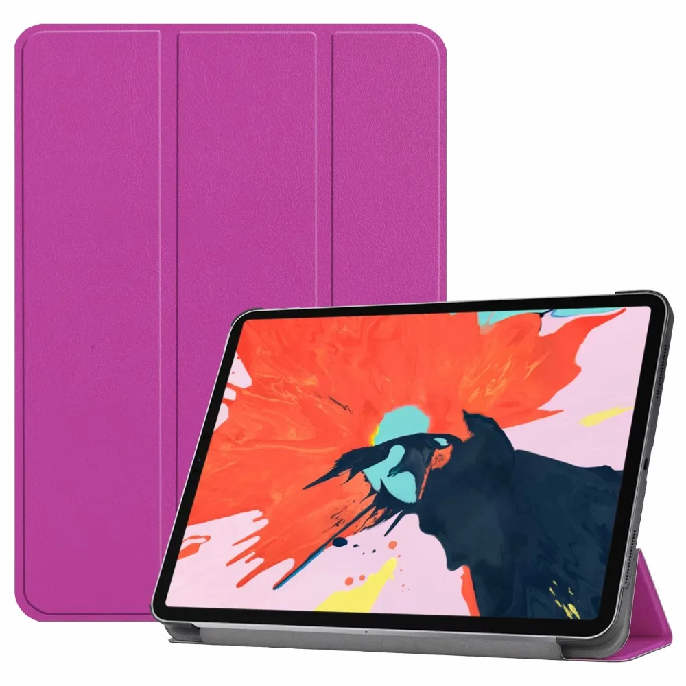 Магнитный смарт чехол для iPad Pro 12 9 2018 Trifold стенд магнит Авто Режим сна/Пробуждение