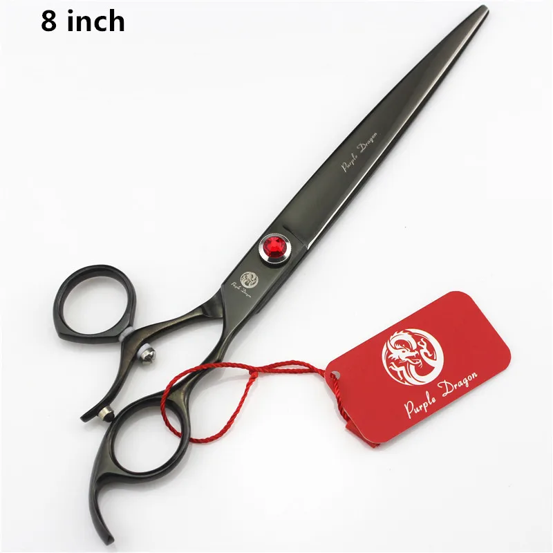 black 2 Фиолетовый дракон 5.5 В. Профессиональный Парикмахерские Ножницы, 62HRC JP440C, Ножницы, вращающейся ручкой, необходимые для парикмахеров - Цвет: black 2