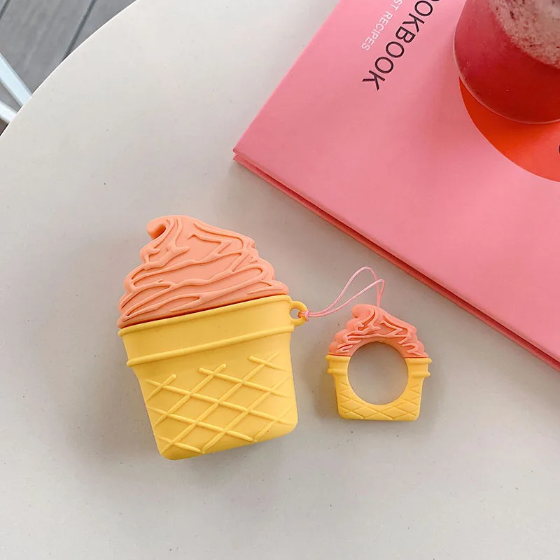 D Чехол с 3D рисунком для Airpods, Модный чехол для наушников, чехол для Airpods 1 2, чехол для гарнитуры Etui, беспроводной чехол для наушников - Цвет: D