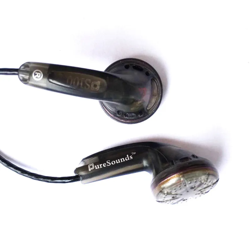 Рекламные puresounds PS100 64ohm/150ohm плоская голова разъем Динамический HiFi наушники
