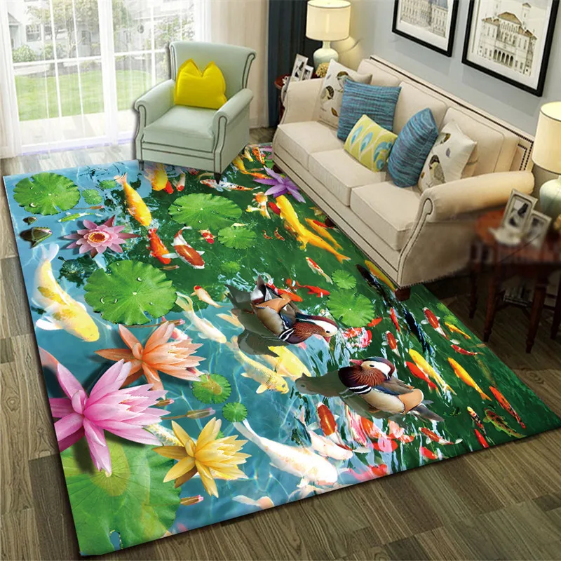 Новые творческие 3D печатных Садовый цветок Коврик для прихожей and Carpets шелковистый для Гостиная Спальня коврик для кухни, ванной Противоскользящие коврики