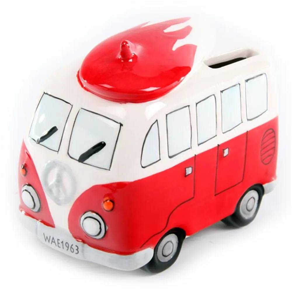 Campervan дизайн копилка Ретро Camper Van Surfer доска для серфинга на крыше керамическая