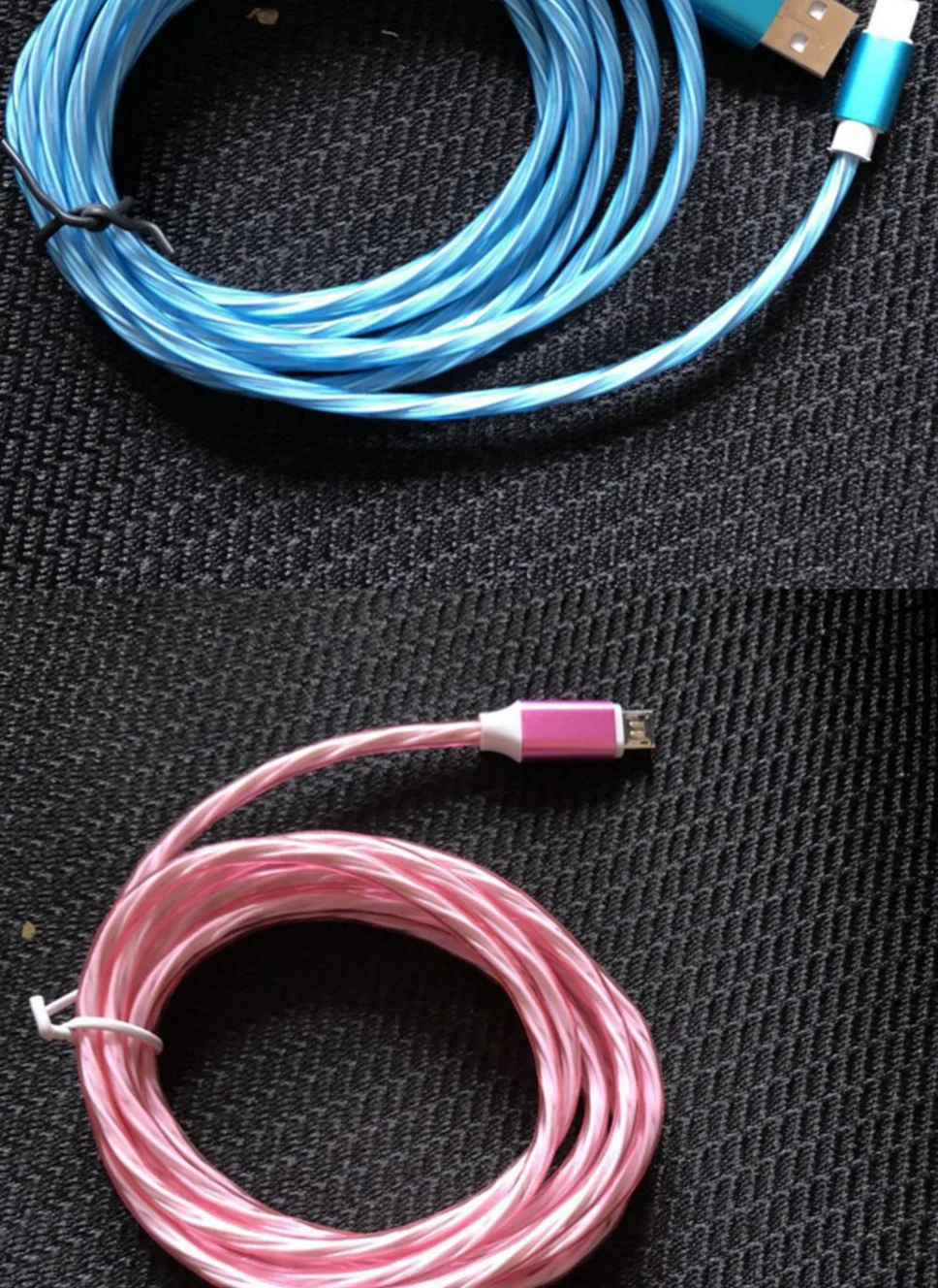 1 м 2.4A потоковый светильник USB кабель для передачи данных для iPhone X Micro USB кабель для Xiaomi Redmi Быстрая зарядка type-C кабель для зарядки
