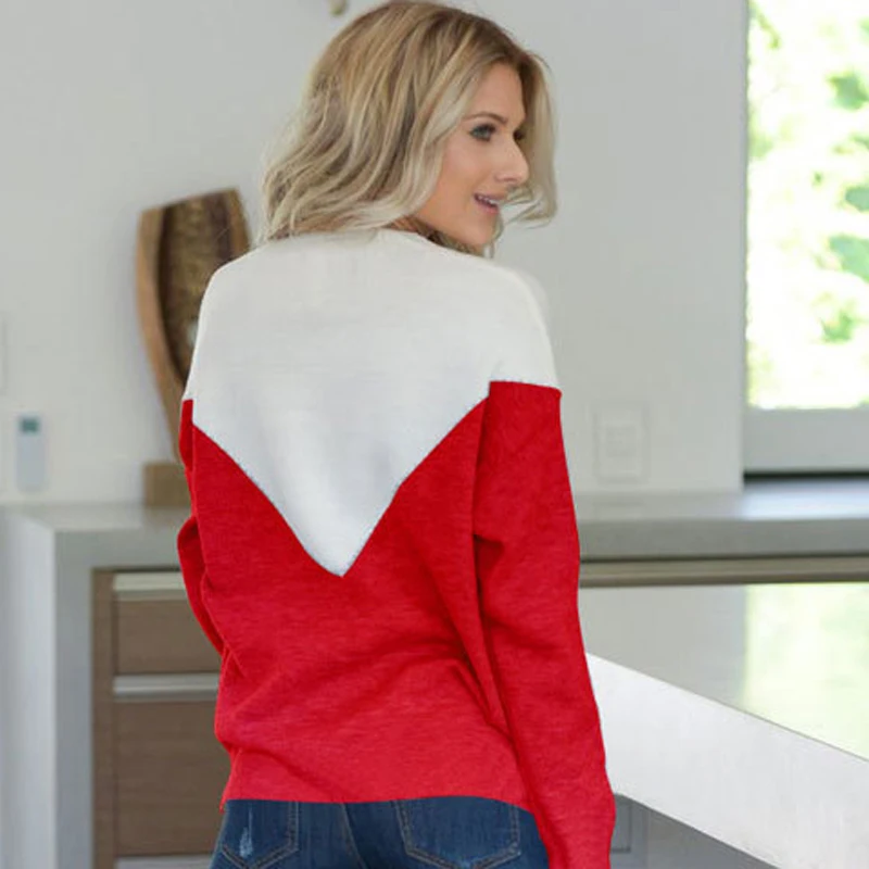 Сексуальный топ с v-образным вырезом и длинными рукавами модный новый стиль