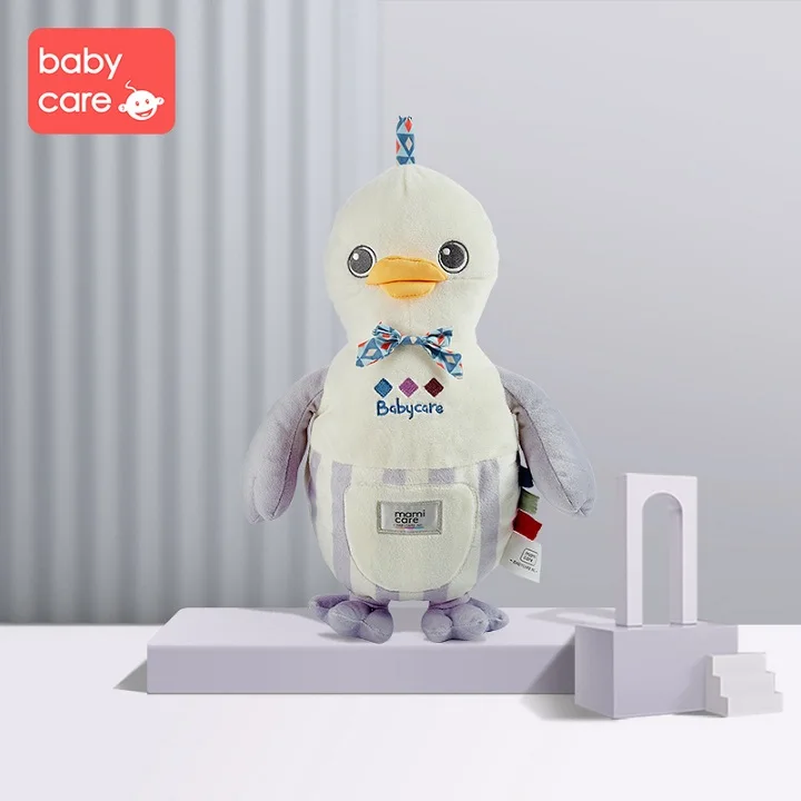 Детские плюшевые погремушки, игрушки, хлопковые животные, медведь, лебеди, спящие, успокаивают, кукла, колокольчики, комфорт, плеймат, Ранние обучающие куклы - Цвет: duck