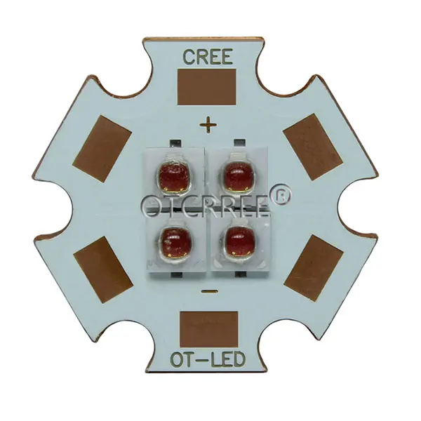 EverLight 3535 4 чипа 4-светодиодный s 3V6V12V 10 Вт инфракрасный ИК 850nm 940nm 730nm высокомощный светодиодный Диод с 20 мм медной печатной платой - Испускаемый цвет: 10W 730nm
