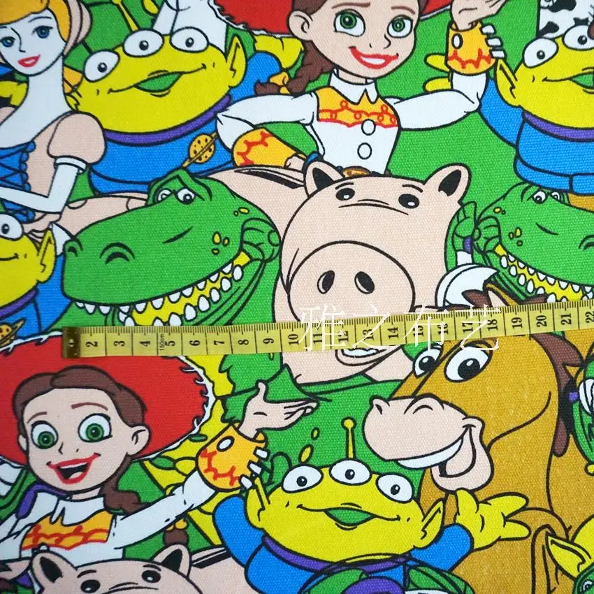 История игрушек мультфильма милый DIY ручной работы ткань, холст для пэчворка для скатерть Шторы Подушка школьная сумка
