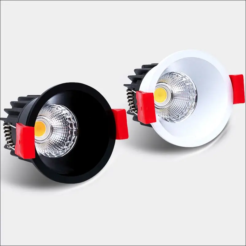 Super Bright Recessed LED Downlight COB 5W 7W Dimmable CREE Spot Light Decoration Ceiling Lamp AC85-265V Free Shipping | Освещение