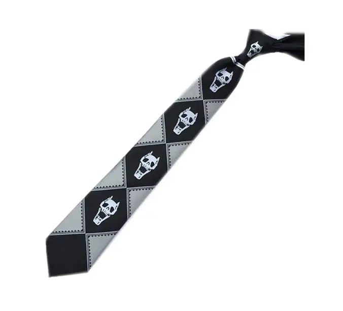 Black Polyester Необычные костюмы для косплея королевы Киры йосикаге с черепом и галстуком - Цвет: Black Polyester