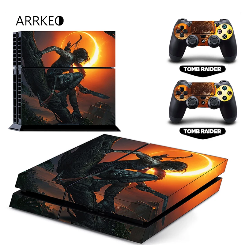 ARRKEO популярная игра Shadow of the Tomb Raider Обложка Наклейка PS4 Кожа для Sony PlayStation 4 консоль