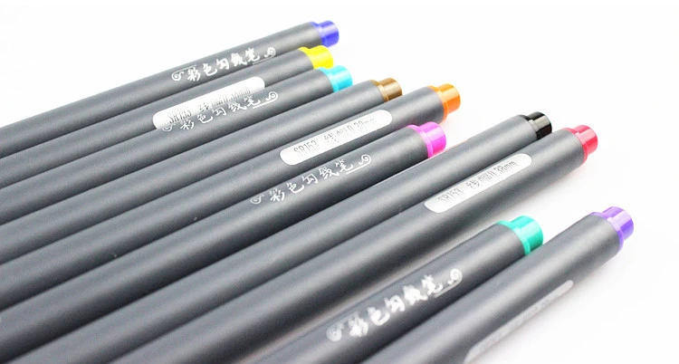 10 шт./партия ручка для рисования тонкой линией для манги мультфильм Рекламный дизайн Вода цвет гелевые ручки Канцелярские Товары для офиса школьные принадлежности