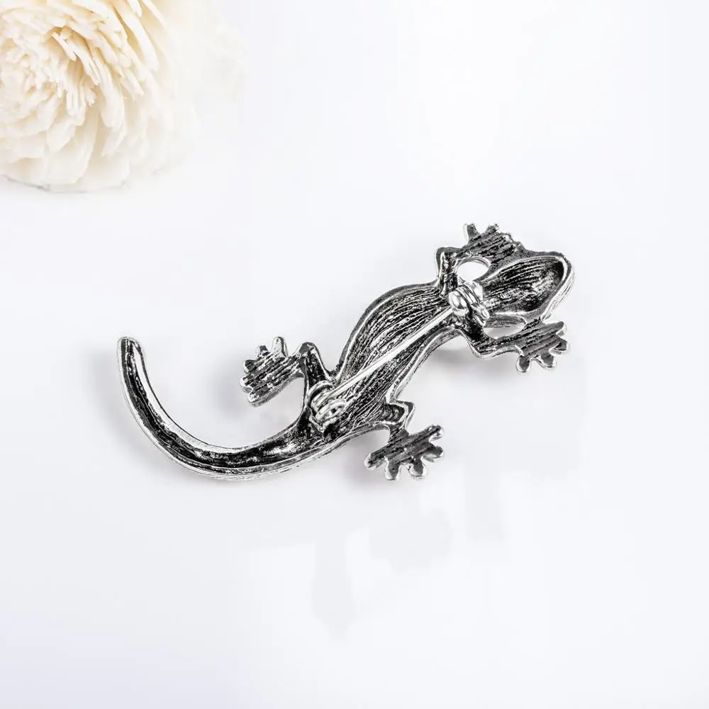 Глазурованная брошь gecko Элегантная Брошь праздничная свадебная модное платье