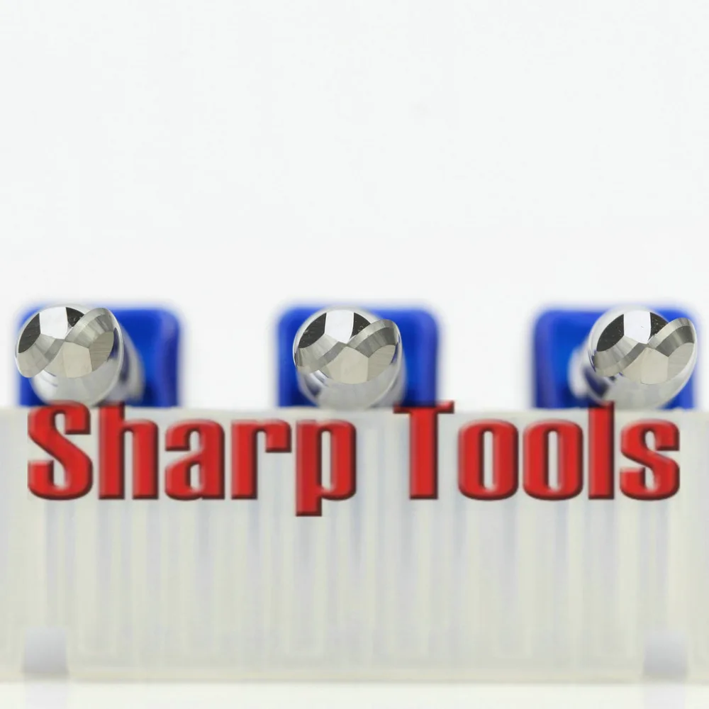 8*35 мм 2 флейты спиральная шаровая Концевая фреза с ЧПУ гравировальные