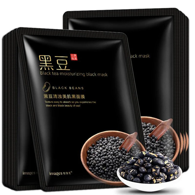Изображения для ухода за кожей черный бобовый чай рис натуральная маска лица