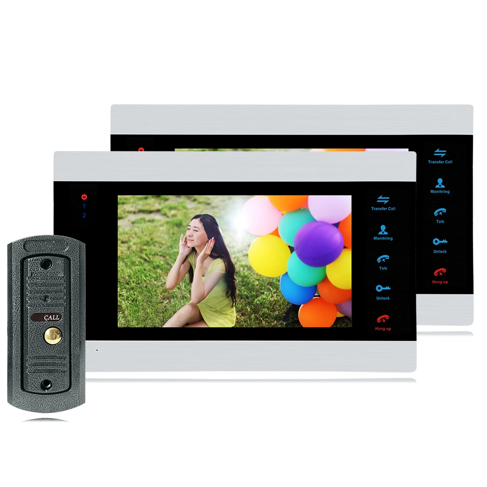 Homefong 1200TVL HD видеодомофон домофон с дверной звонок с записью данных камера широкий угол обнаружения движения ночное видение