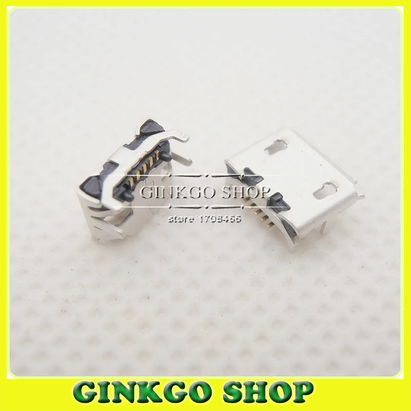 50 шт. микро 5 P USB разъем 4 ноги DIP большой Бык Рог|connector|horn connectorhorn |