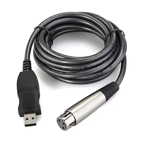 Новинка бесплатная доставка USB папа на 3 Pin XLR Женский микрофон студийный аудио