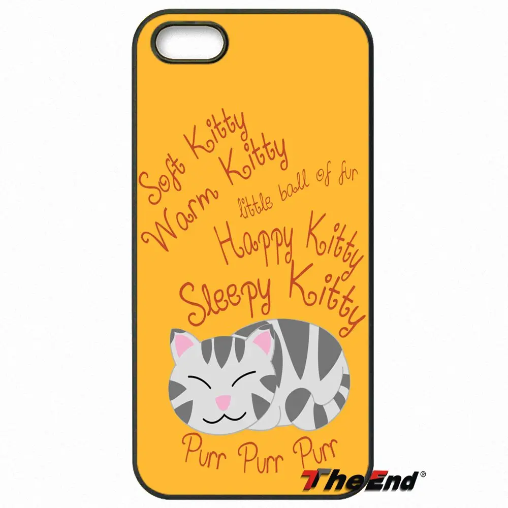 Кошки мягкий котенок песня Теория большого взрыва чехол для iPhone X 4 4S 5 5C SE 6 S 7 8 плюс