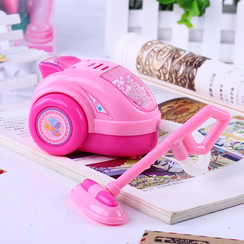 1PCS Kawaii Pretend Play Mini Simulation Kitchen Toys Light-up & Sound Pink Household Appliances Toy for Kids Children Baby Girl images - 6