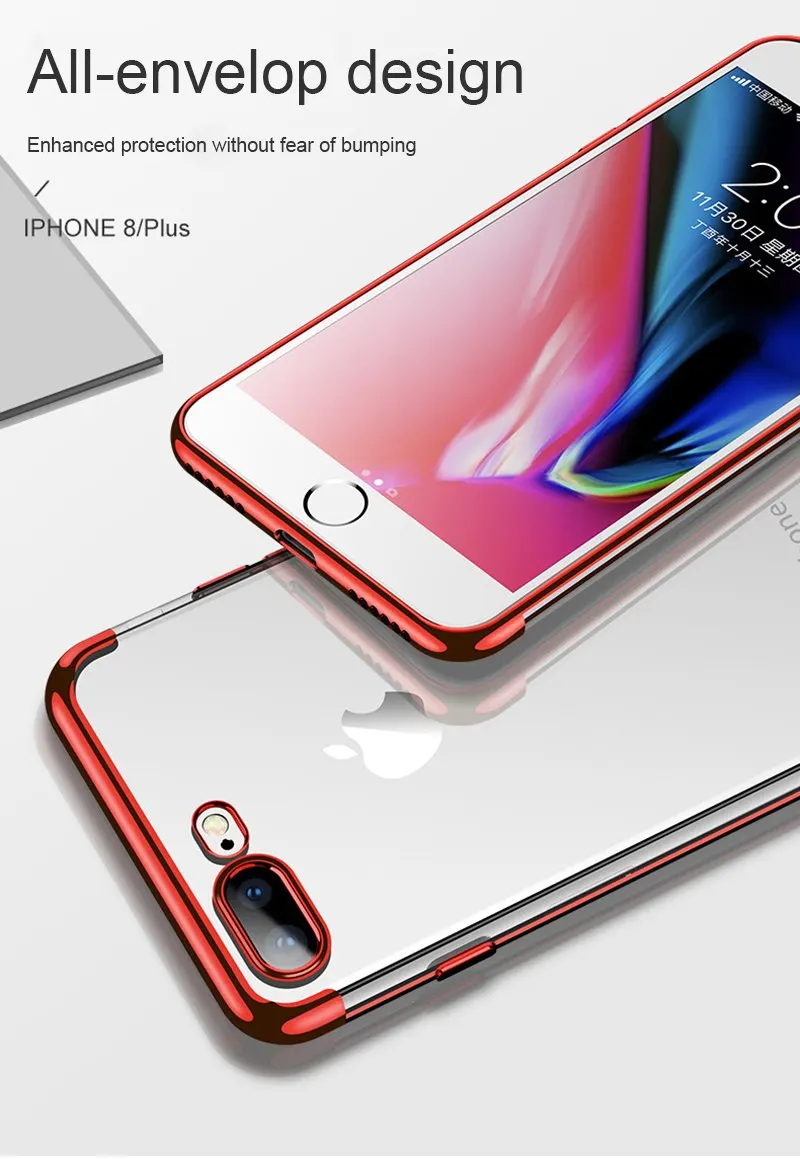 Силиконовый прозрачный мягкий ТПУ чехол для мобильного телефона iPhone X 10 Xr Xs Max 6 1 5