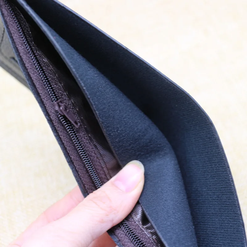 Винтажный повседневный мужской кожаный Роскошный кошелек модные мужские