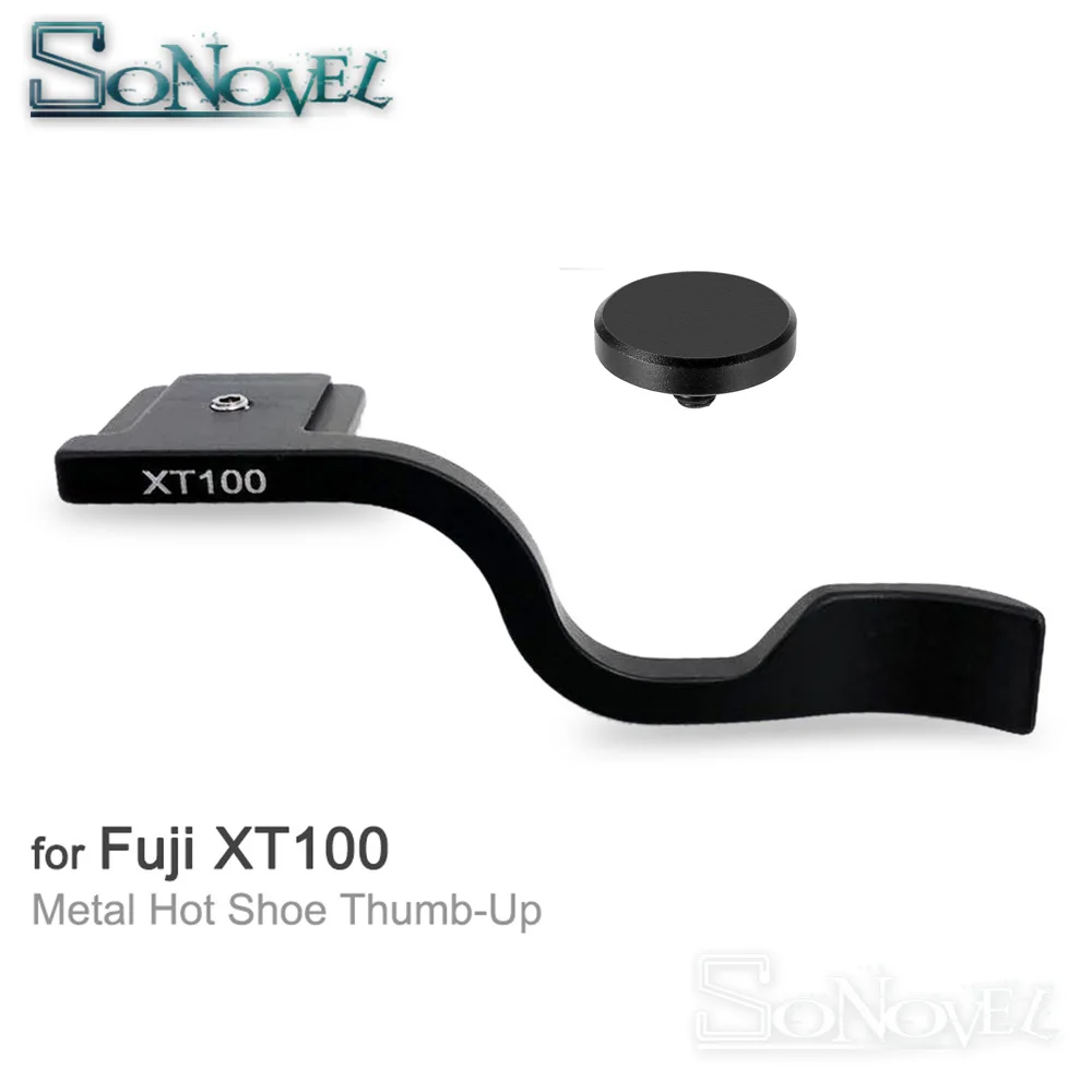 Для Fujifilm Fuji X T100 hot shoe Thumb up Grip Designs с мягкой кнопкой спуска затвора для Hand Grip|Пульты