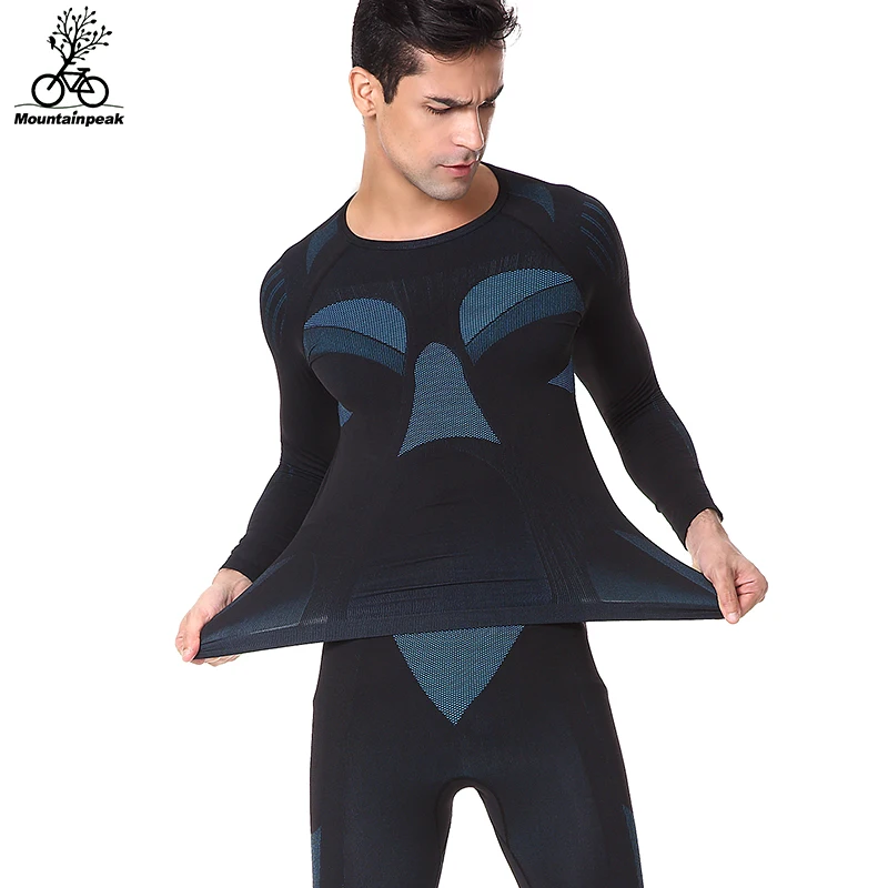 Mountainpeak 2017 компрессионное нижнее белье с длинными рукавами костюм для мужчин и
