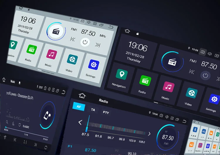 COIKA " Android 9,0 система Двойной Дин радио для Honda Civic(хэтчбек) 2006-2012 gps Navi воспроизведение BT 2+ 16G ram четырехъядерный