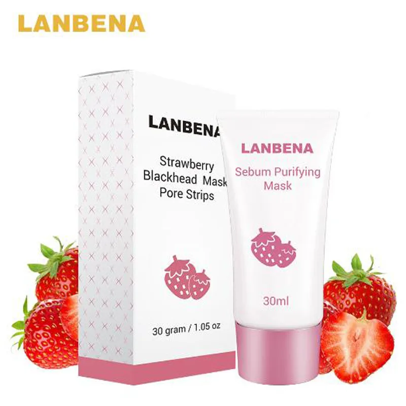 LANBENA клубника чистый нос себум очищающий удаляет черные точки лечение акне