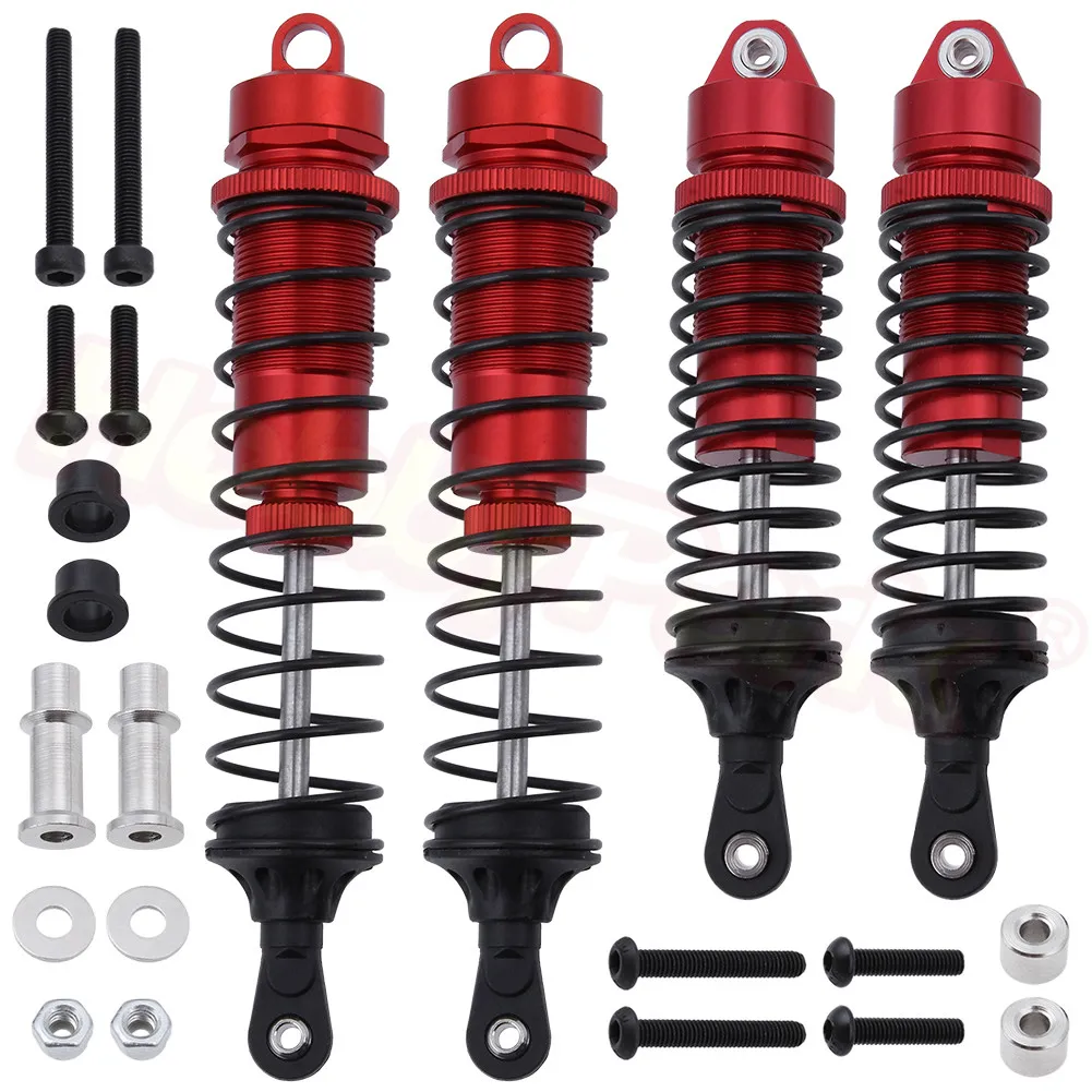 Red 7384 4 шт. алюминиевый амортизатор в сборе для VRX Racing 1/10 трофейный грузовик RH1043 RH1045 RH1043SC OCTANE XL EBL EBD Запчасти для обновления - Цвет: Red 7384