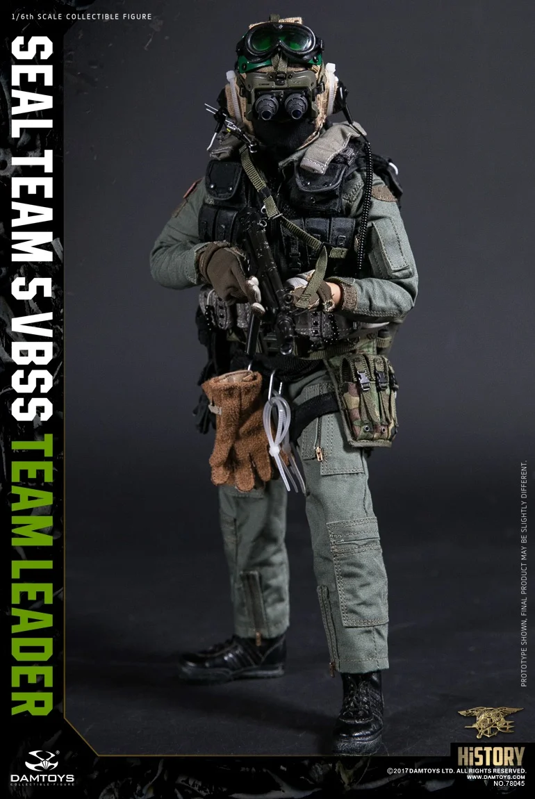 Фигурки героев мультфильма DAM TOYS 78045 серия История команда США SEAL TEAM 5 VBSS Лидер