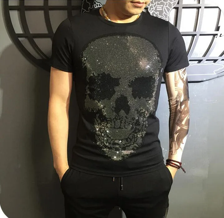 top quality men tees 2018 new fashion tshirt luxury design with Diamond Stone TSHIRT | Мужская одежда