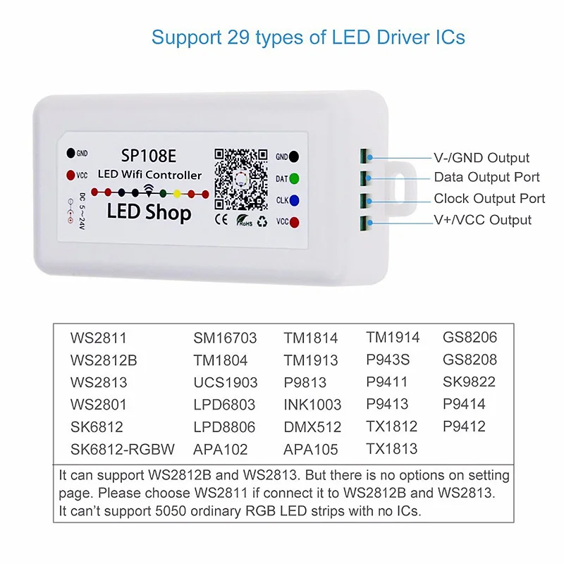 Wifi умный модуль переключателя DC 5V 12V 24V RGB контроллер телефон приложение цветной