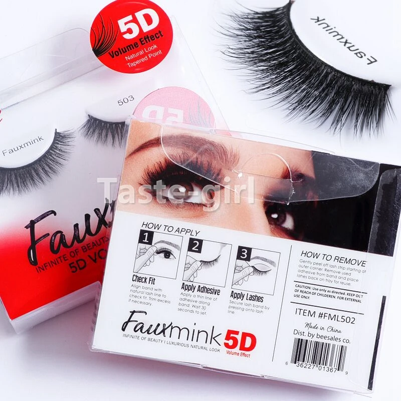 Профессиональный макияж 3D накладные ресницы из искусственной норки