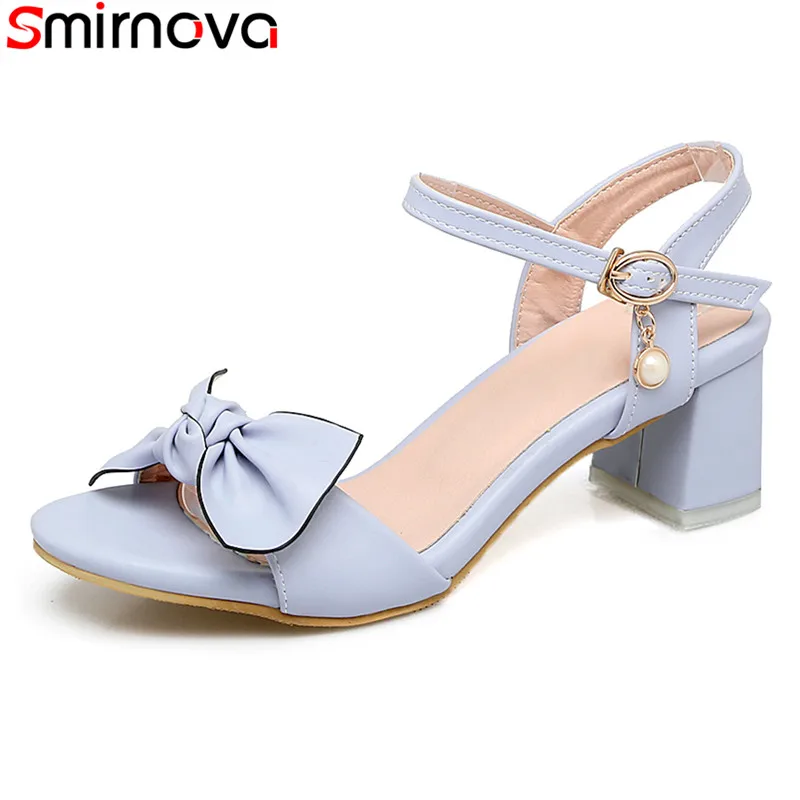 Smirnova/2018 новые летние модные женские босоножки из искусственной кожи высокого