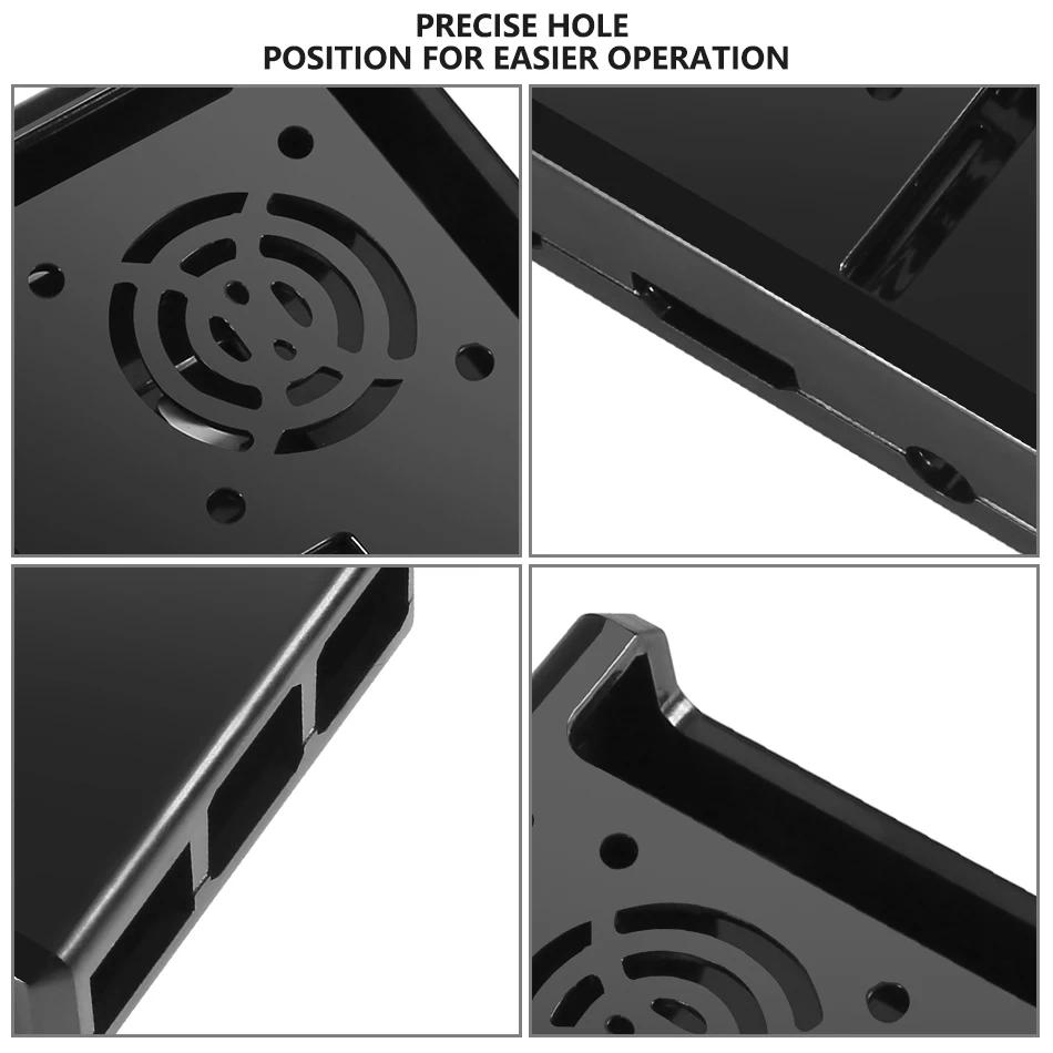 Aokin For Raspberry pi Case Fan Transparent ABS Plastic Cases For Raspberry Pi 3/2 Model B B+ Case Fan