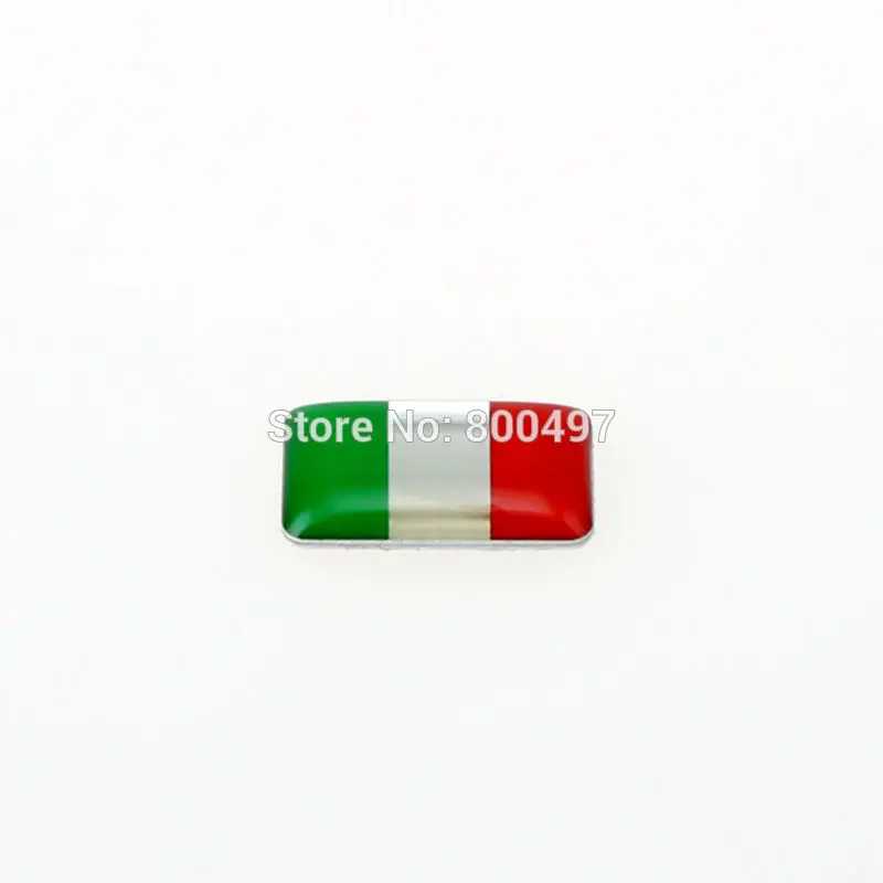2 x Newest 3D Car Styling Aluminum Glue Decal Ca Metal Sticker Aluminium Custom Motor for Italy Flag | Автомобили и мотоциклы