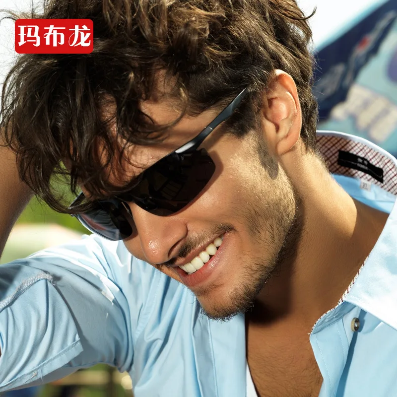 Роскошные поляризованные солнцезащитные очки из алюминиевого сплава с очень