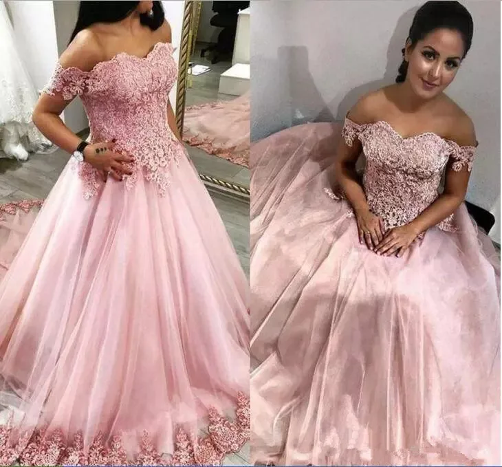 as picture Сексуальное бальное платье Quinceanera платья с открытыми плечами Платья для особых случаев кружевные аппликации сладкий дизайн очаровательные платья на выпускной - Цвет: as picture