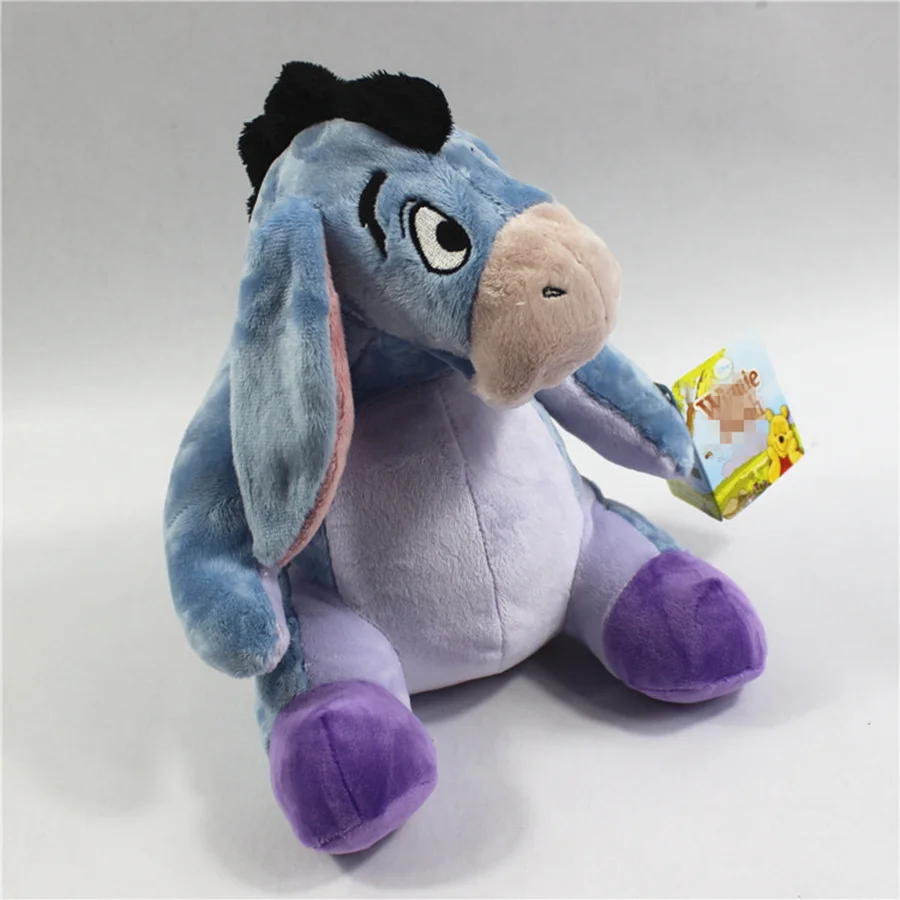1 шт. 25 см = 9 8 дюймов Оригинальный Eeyore плюшевый Ослик Мягкая кукла плюшевые
