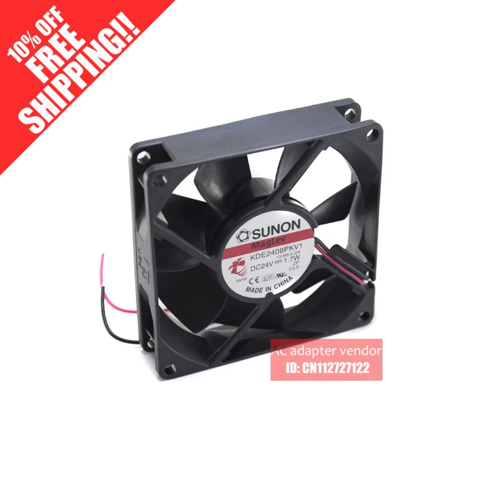 Новый инверторный вентилятор SUNON KDE2408PKV1 24 в 1 7 Вт 8020 8 см|fan cm|fan 8fan 24v |