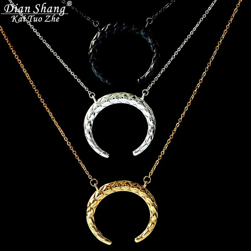 Оптовая продажа 10 шт. винтажные подвески в виде полумесяца рога быка ювелирные