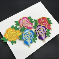 wholesale 20pcs 98cm embroidered sewing on patch iron on patch stickers for clothes sewing fabric applique supplies yh146